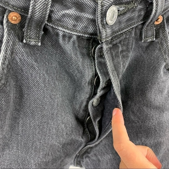 Levi’s Vintage Black Tapered Button Down Jeans 29 - Picture 3 of 12